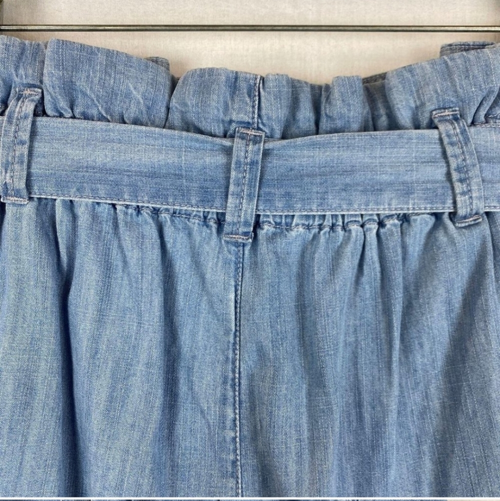 Madewell soft chambray paperbag shorts - Picture 8 of 9